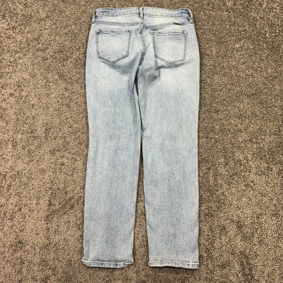 KanCan Jeans Womens 29 Blue Boyfriend Distressed Light Wash Denim Preppy Casual - Picture 2 of 7